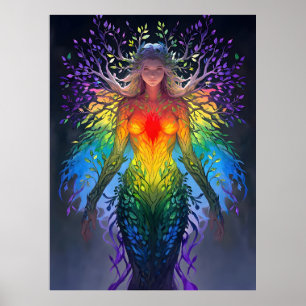 Poster « Iridesca » - Gardienne des Couleurs
