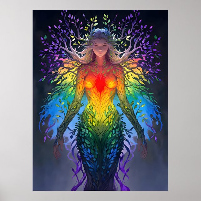 Poster « Iridesca » - Gardienne des Couleurs (Devant)