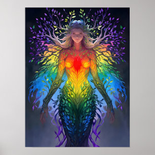 Poster « Iridesca » - Gardienne des Couleurs