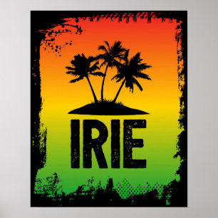 Poster IRIE Jamaïque Patwah Chill Vous ne pouvez pas vous