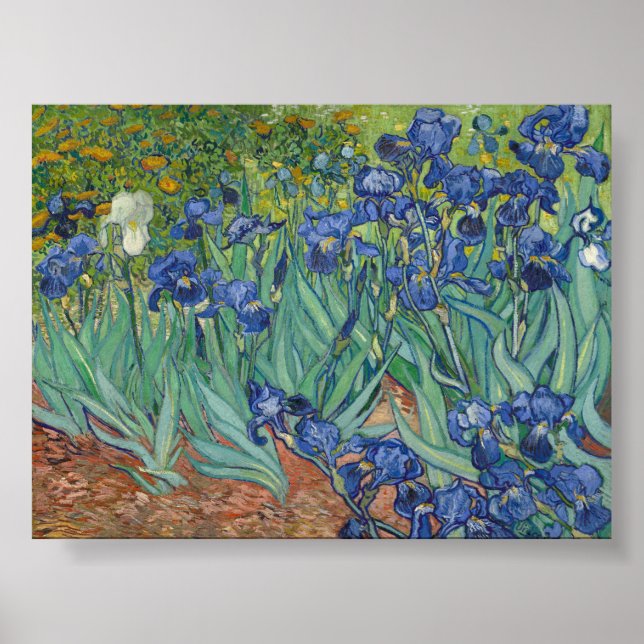 Poster Irises par Van Gogh (Devant)