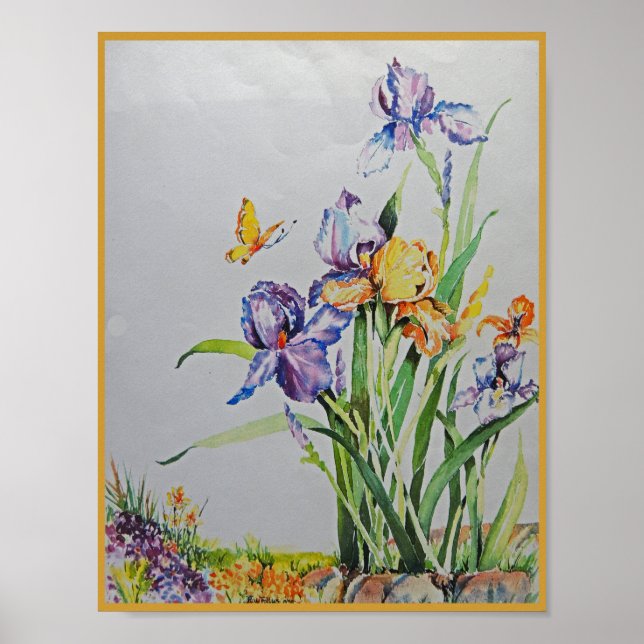 Poster Irises sauvages Petites n Lovely (Devant)