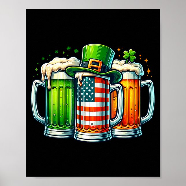 Poster Irish Beer Ireland St Patricks Day Drinking Party  (Devant)