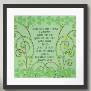 Poster Irish Blessing - Quelqu'un à aimer - Certains trav