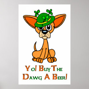 Poster Irish Chihuahua