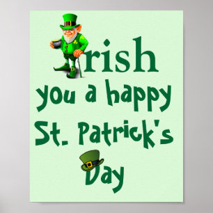 POSTER IRISH ST. JOUR DE PATRICK
