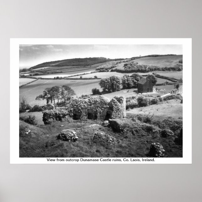 Poster Irlande - Co. Laois, Dunamase Castle (Devant)