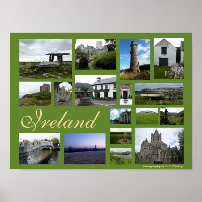 Poster Irlande Collage (Paysage) (Devant)