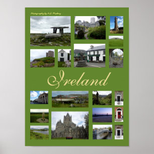 Poster Irlande Collage (Portrait)