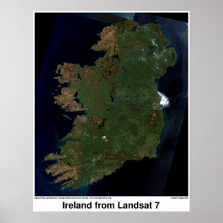 Poster Irlande de Landsat 7