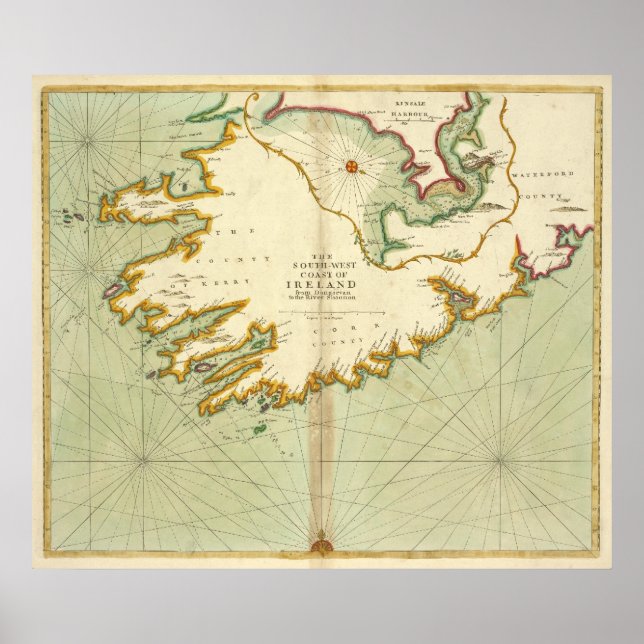 Poster Irlande du Sud par Thornton (Devant)