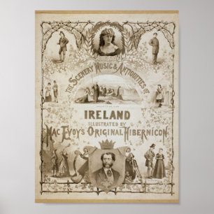 Poster Irlande, par 'Mac Evoy's Original Hibernicon'