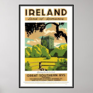 Poster Irlande vintage -