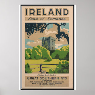 Poster Irlande vintage -