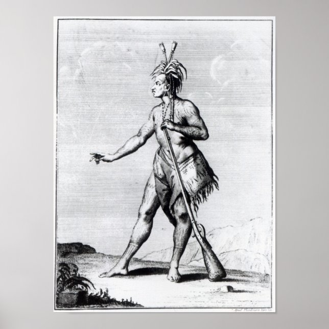 Poster Iroquois Man, habitant du Canada (Devant)