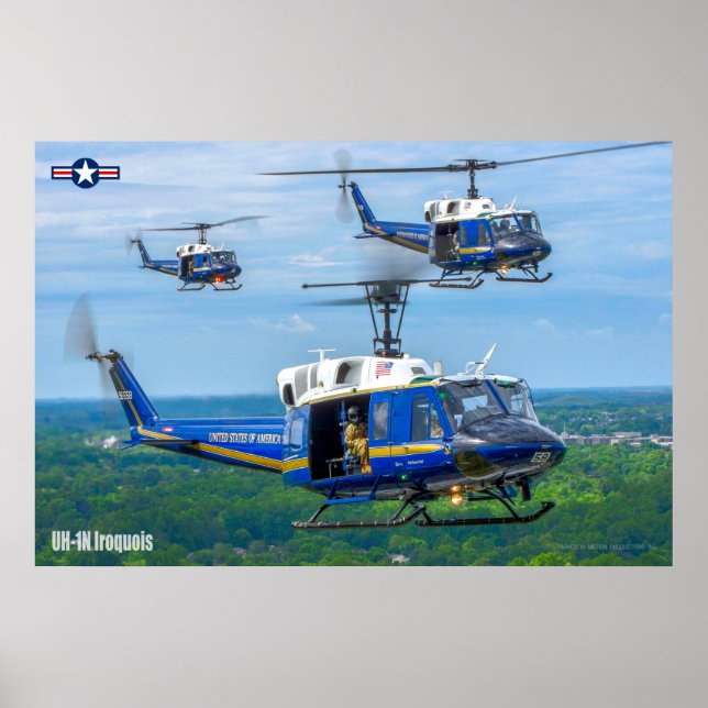POSTER IROQUOIS UH-1N (Devant)