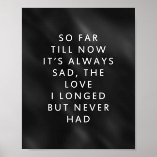 Poster Is It Love - Poème Court