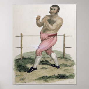 Poster Isaac Bitton, gravé par P. Roberts, a édité 18