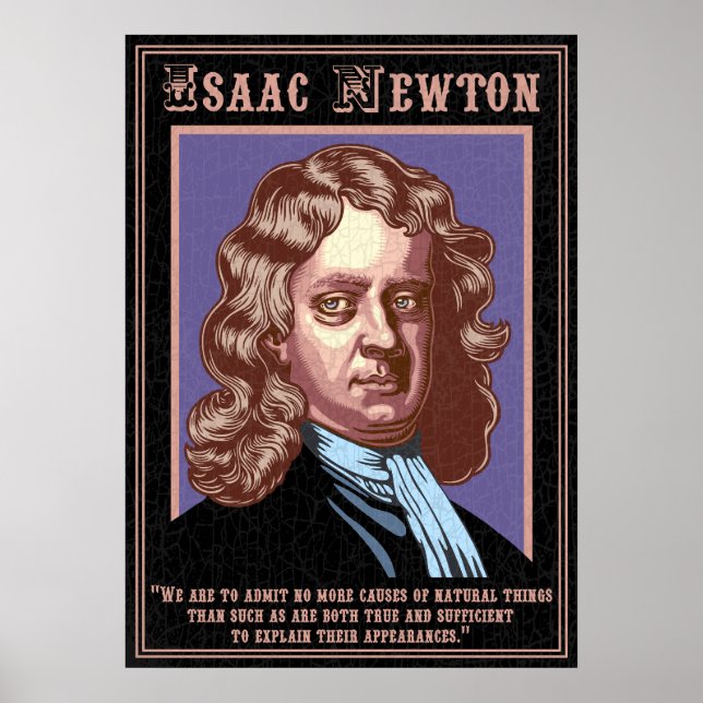 Poster Isaac Newton - Causes (Devant)