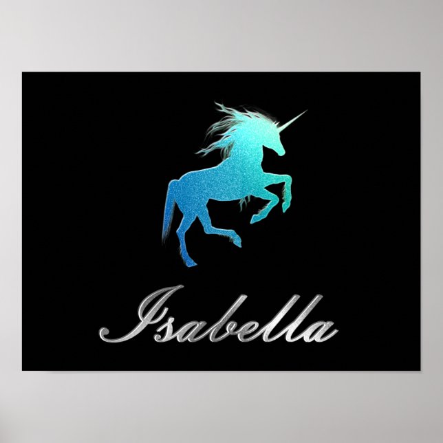 Poster Isabella nom - choisissez votre couleur (Devant)