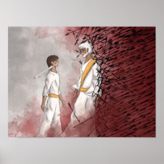 Poster Isaïe 54:17 / Romains 8:28