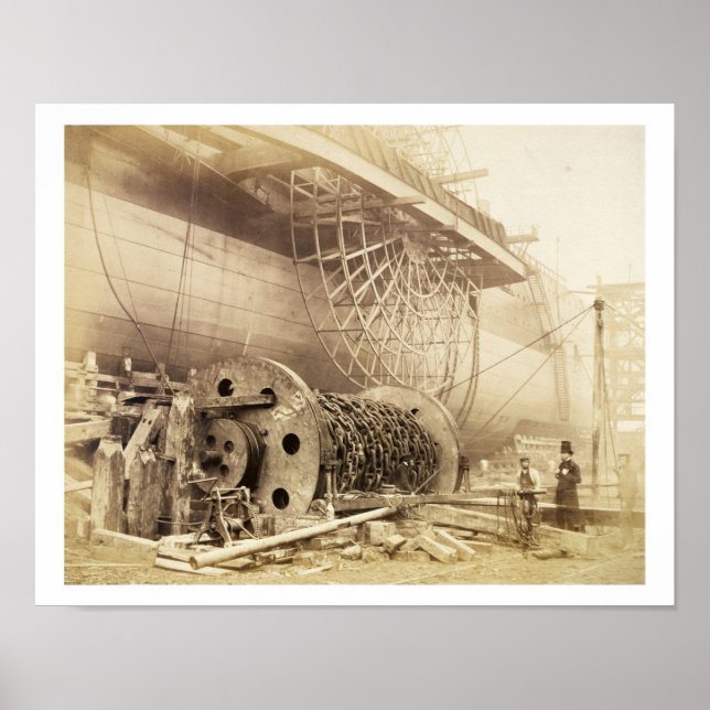 Poster Isambard Kingdom Brunel (1806-59) à côté de la Gre (Devant)