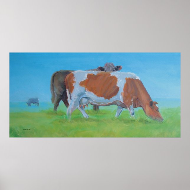 Poster 'Isiah' Peinture de vache (Devant)