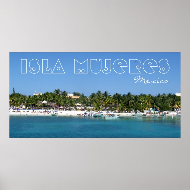 Poster Isla Mujeres, Mexique (Devant)