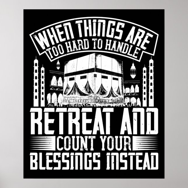 Poster Islam - Quand Les Choses Sont Trop Difficiles À Gé (Devant)