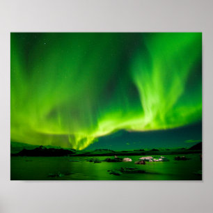 Poster Islande Aurores Boréales