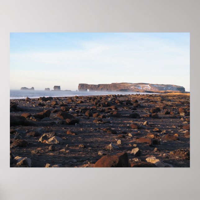 Poster Islande Black Sand Beach (Devant)