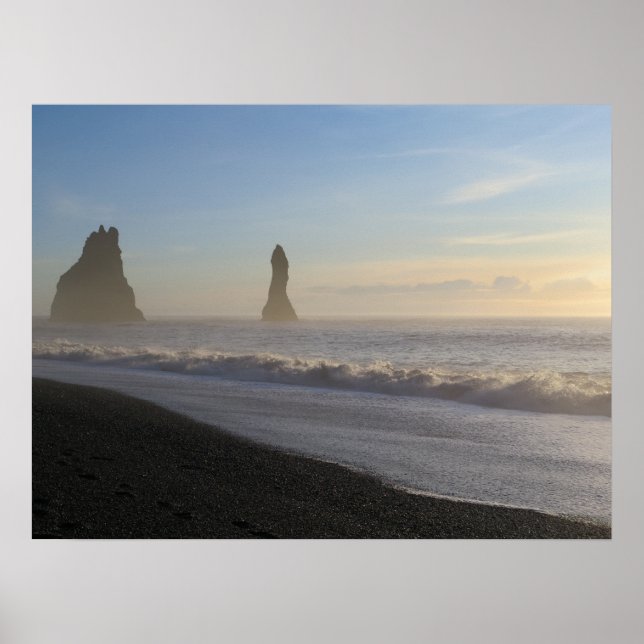 Poster Islande Black Sand Beach (Devant)