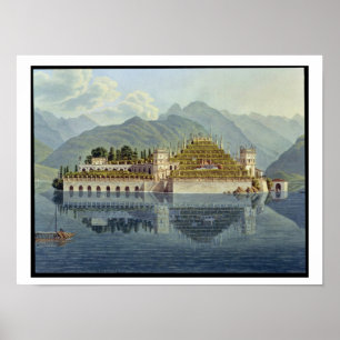 Poster Isola Bella, lac Maggiore : les jardins en
