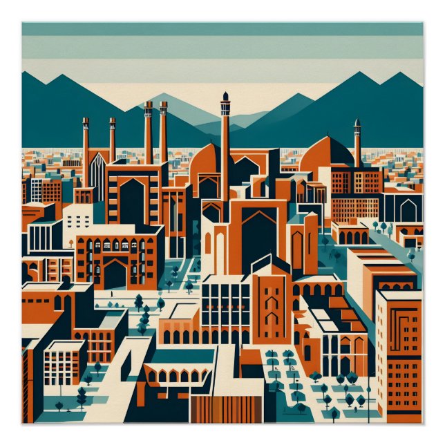 Poster Ispahan - Design persan (iranien) (Devant)