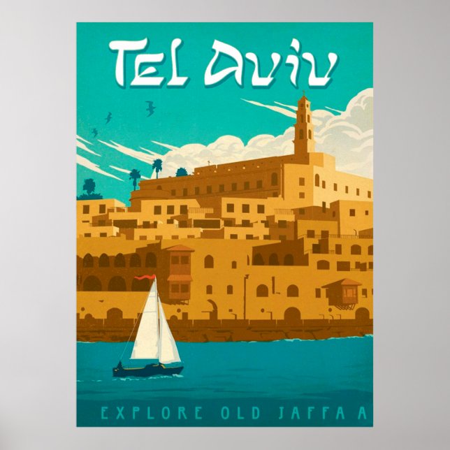 Poster " Israël : 2021/heute Tel Aviv - Sommer Reise ... (Devant)