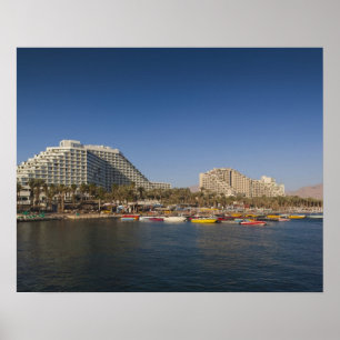 Poster Israël, le Néguev, Eilat, le bord de mer Rouge