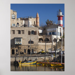 Poster Israël, Tel Aviv, Jaffa, Vieux-Port de Jaffa