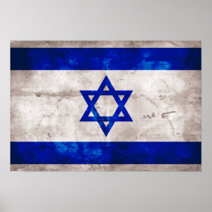 Poster Israeli Flag