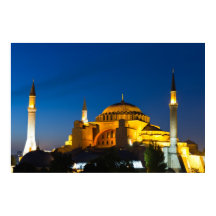 Istanbul - Sainte-Sophie à l'affiche du crépuscule