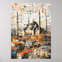 Istanbul Sainte-Sophie Peinture Abstraite au Dégou