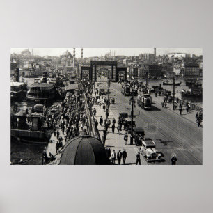 Poster ISTANBUL, TURQUIE - CIRCA années 1900 : cityscap V