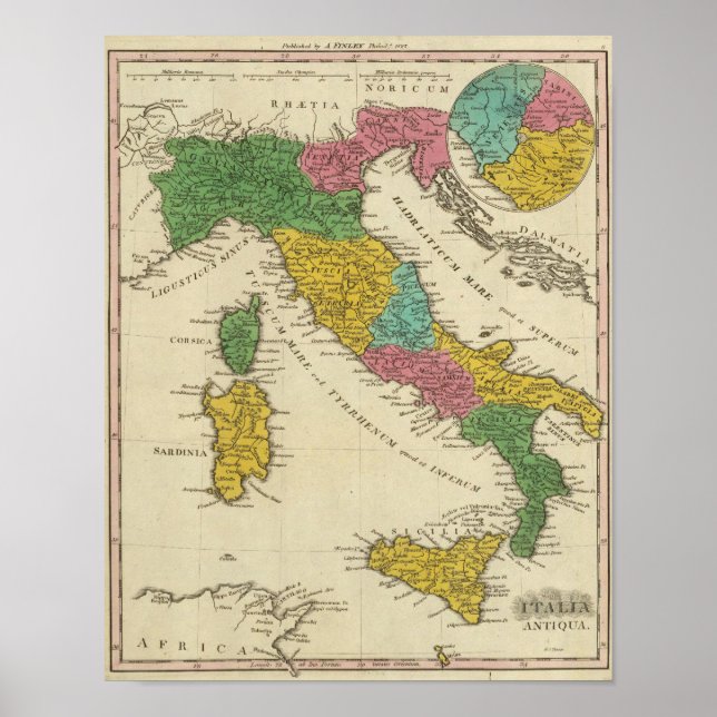 Poster Italia Antiqua (Devant)