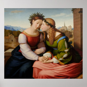 Poster Italia et Germania (l'Italie et l'Allemagne en sœu