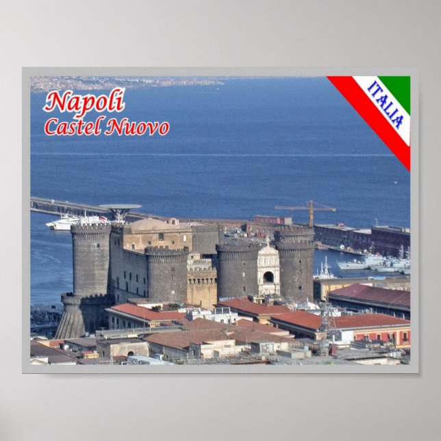 Poster Italie - Campanie - Naples - Castel Nuovo - (Devant)