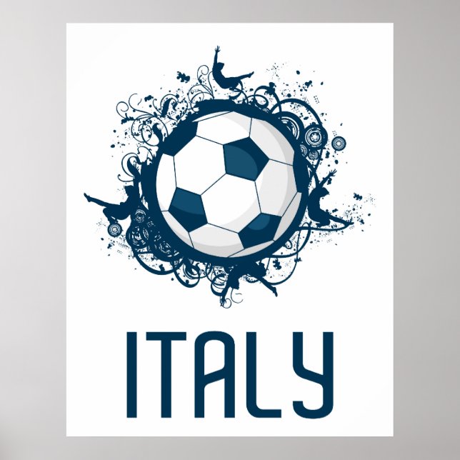 Poster Italie Football (Devant)
