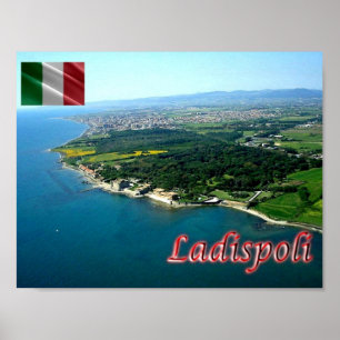 Poster Italie - Latium - Ladispoli -