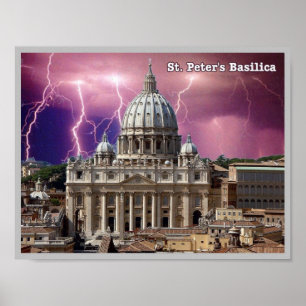 Poster Italie - Latium - Rome - Basilique Saint-Pierre -