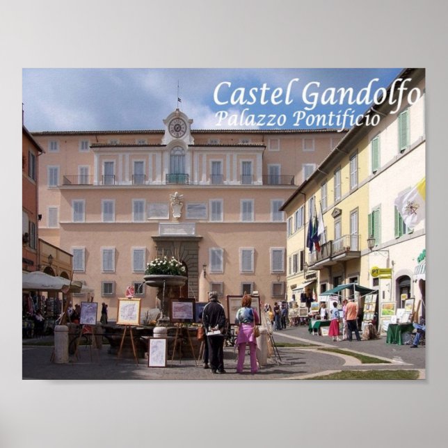 Poster Italie - Lazio - Castel Gandolfo - Papal - (Devant)