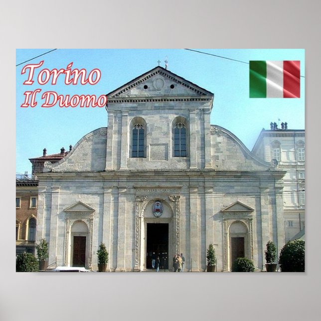 Poster Italie - Piémont - Torino - Cathédrale - (Devant)