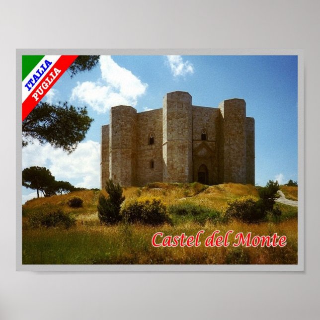 Poster Italie - Pouilles - Castel del Monte - (Devant)
